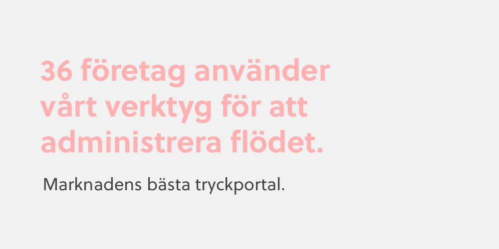 Tryckeri Uppsala
