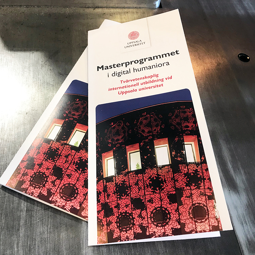 6-sid folder till Uppsala Universitet