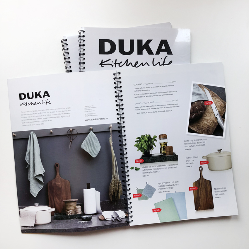 DUKA Kitchen life produktkatalog vår sommar 2017