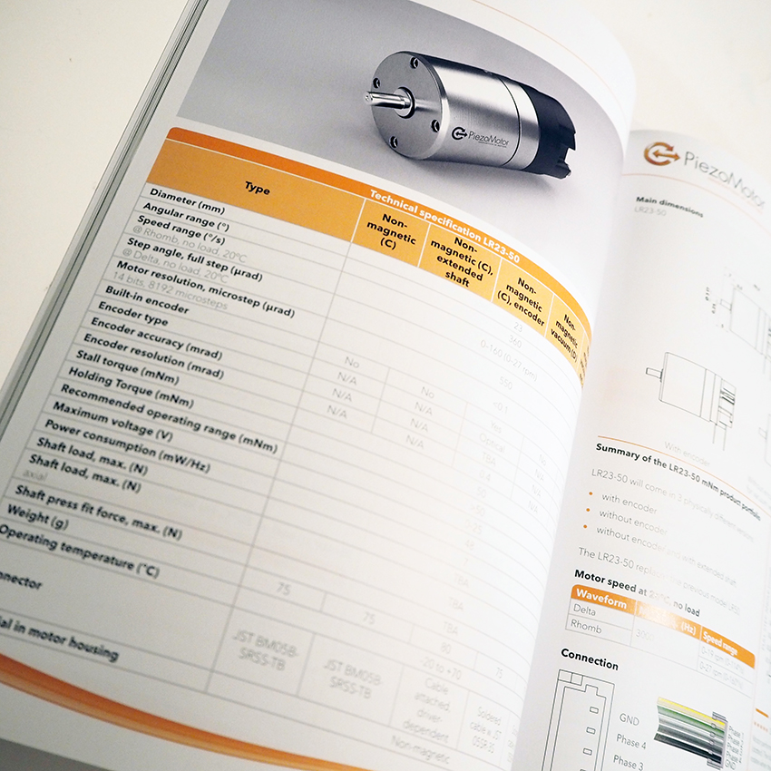 Produktkatalog för Piezomotor – bild 3