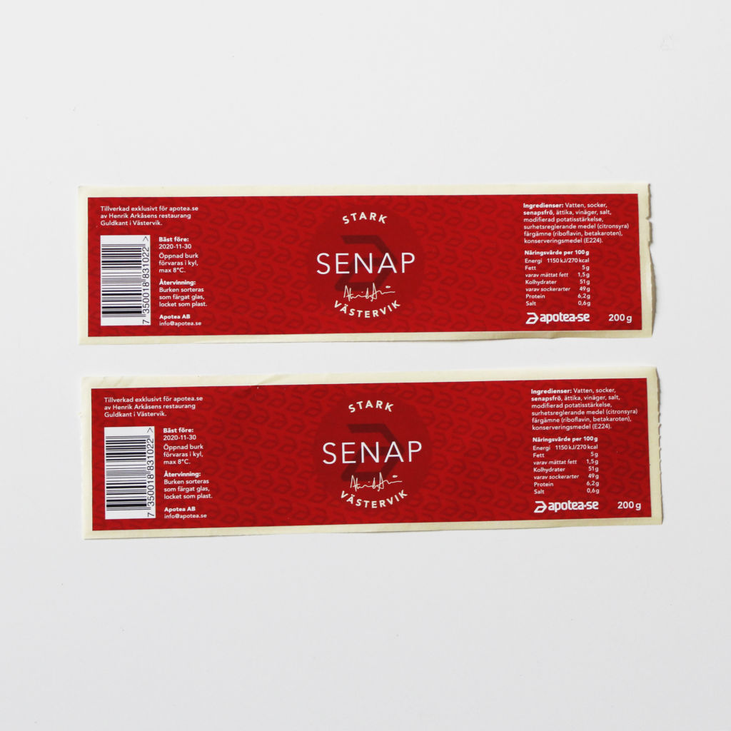 Senapsetiketter
