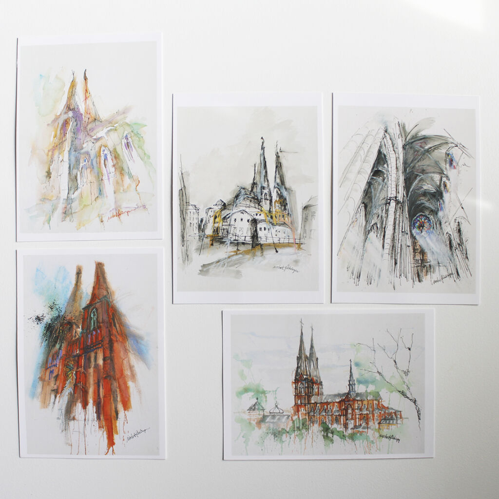 Uppsala domkyrka-vykort