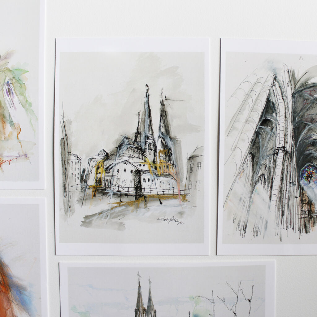 Uppsala domkyrka-vykort – bild 7