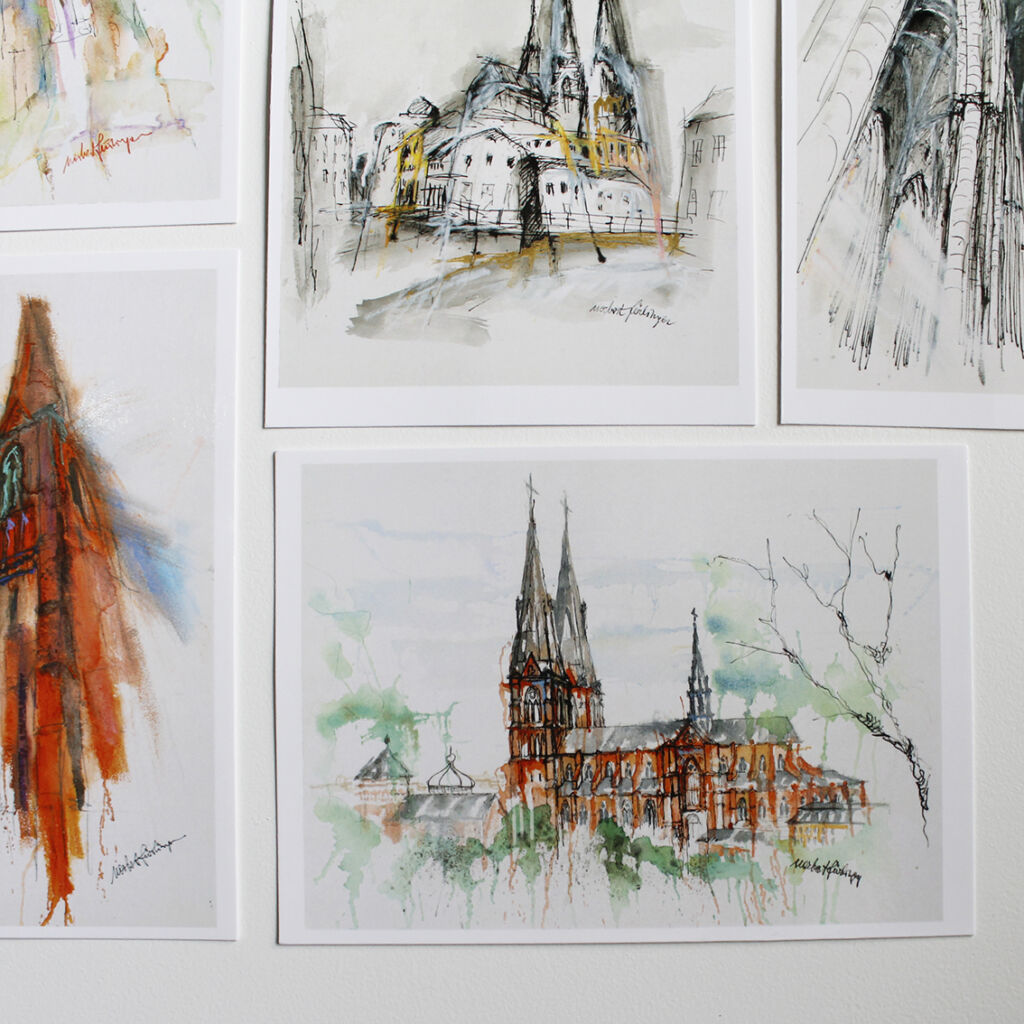 Uppsala domkyrka-vykort – bild 8