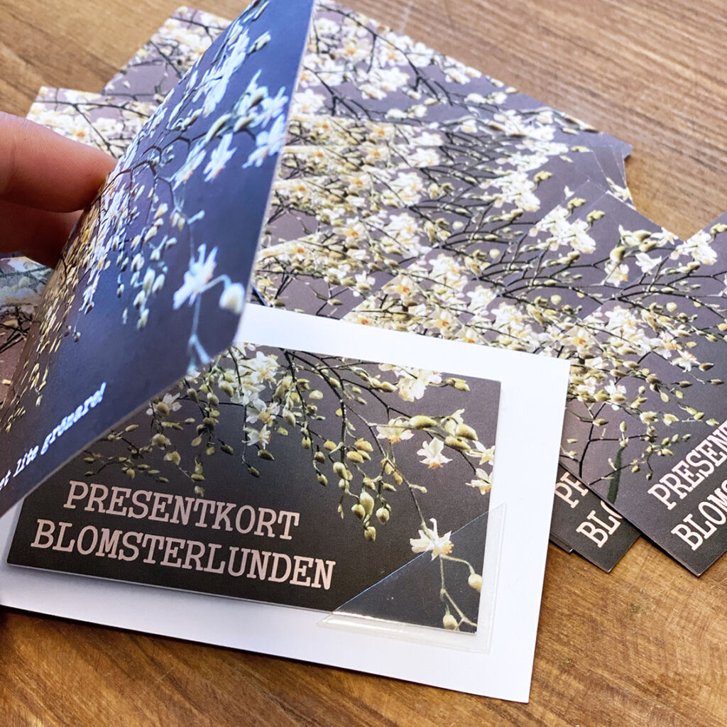 "Presentkorts-kort" till Blomsterlunden