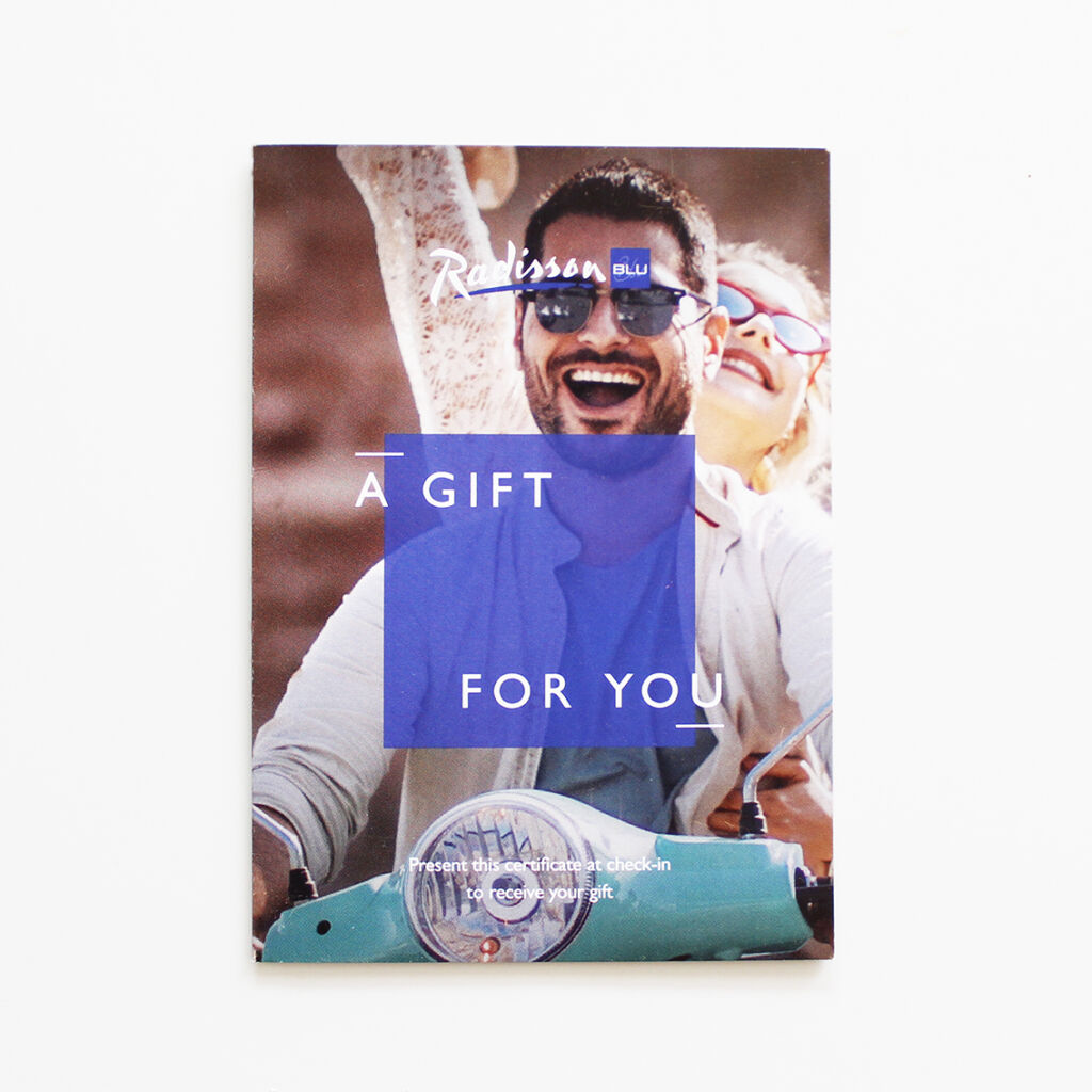 Numrerat gift card till Radisson Blu