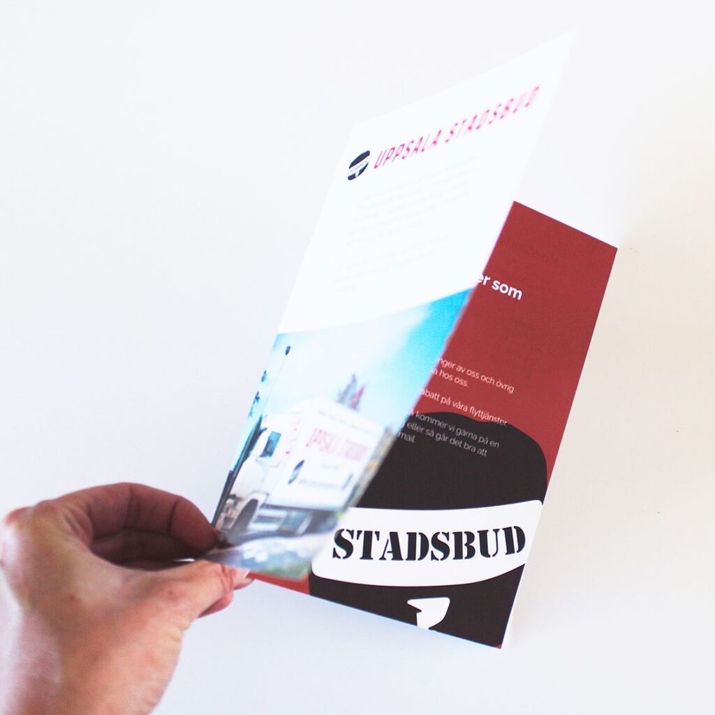 Folder till Uppsala Stadsbud – bild 2