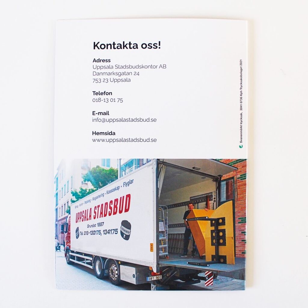 Folder till Uppsala Stadsbud – bild 4